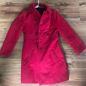 Red dress coat
